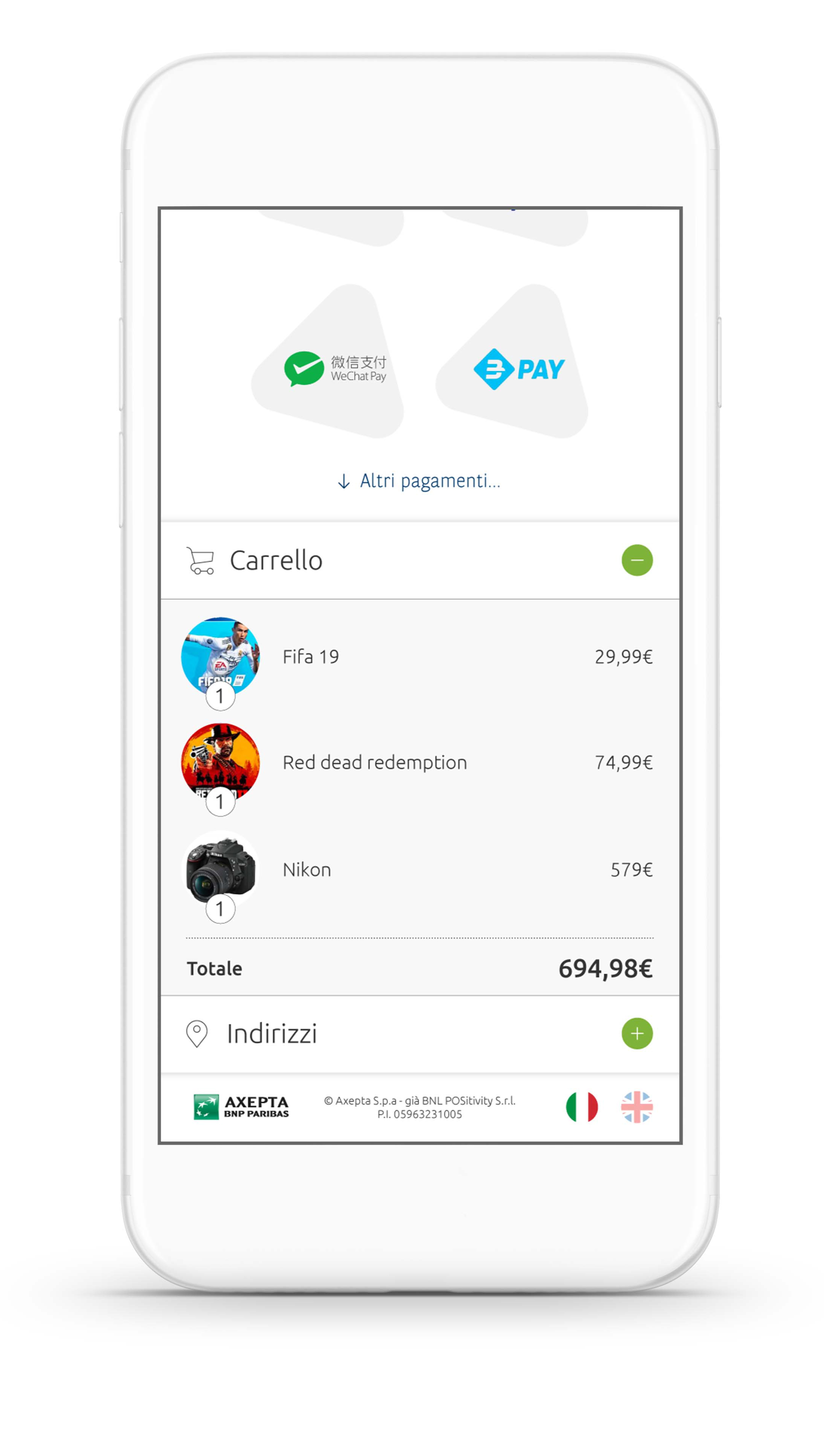 Axepta Payment Gateway - App