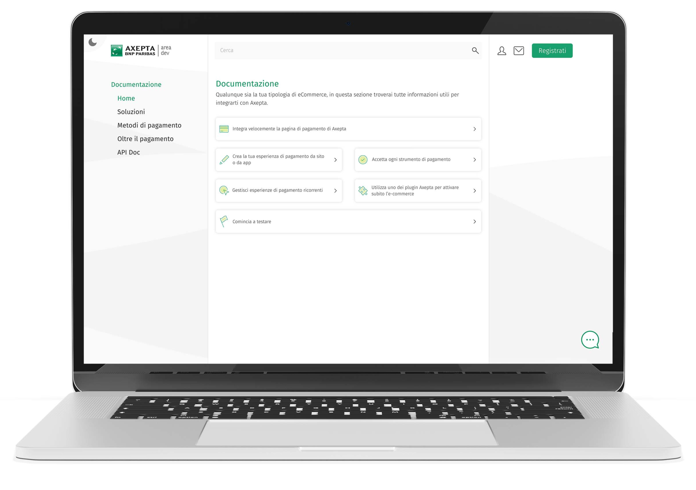 Axepta Developer Area - App